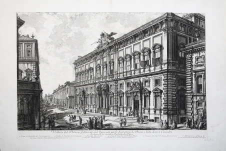 Veduta del Palazzo fabbricato sul Quirinale per le Segreterie de …