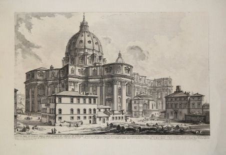 Veduta dell'Esterno della Gran Basilica di S. Pietro in Vaticano