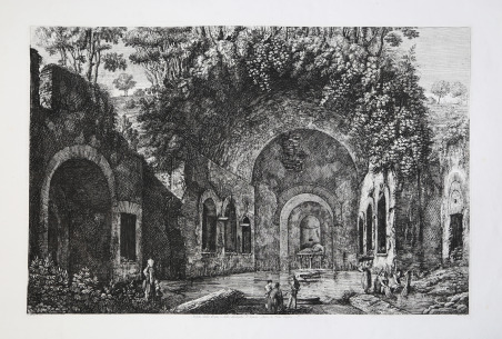 Veduta della Fonte, e delle Spelonche d'Egeria - fuori da …