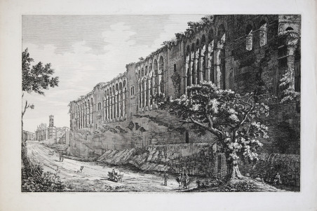 Veduta delle Mura di Roma, dalla parte interna della Città, …