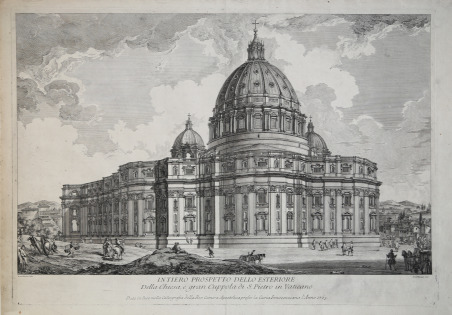 Intiero Prospetto dello Esteriore Della Chiesa, e gran Cuppola di …