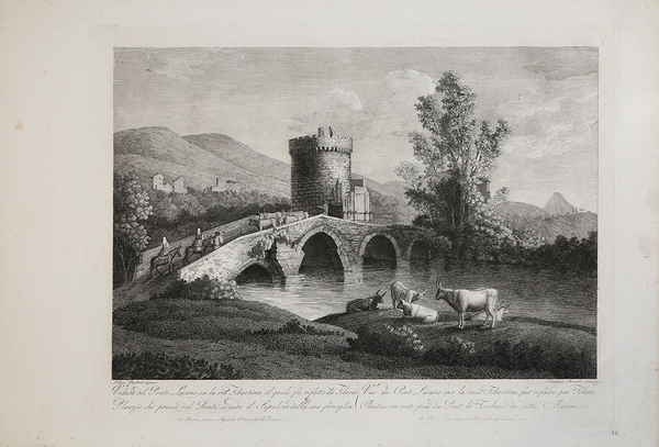 Veduta del Ponte Lucano su la via Tiburtina, il quale …