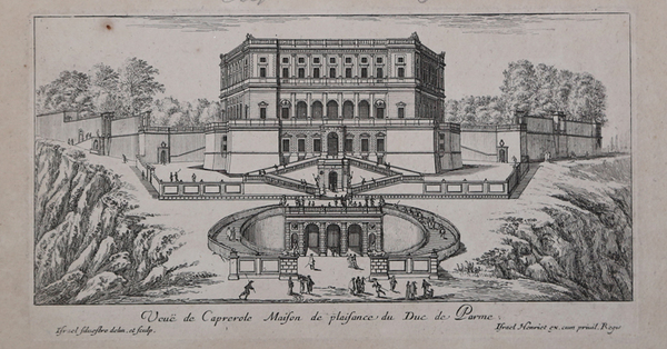 Veuë de Caprerole Maison de plainsance du Duc de Parme