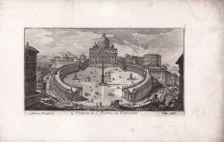 Veduta di S. Pietro in Vaticano