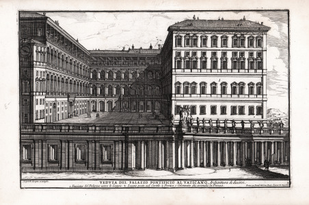 Veduta del Palazzo Pontificio al Vaticano