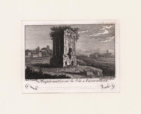 Tempio antico su la via Nomentana