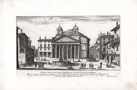 Piazza della Rotonda ampliata da N.S. Papa Alessandro VII