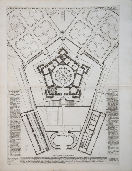 Ichnografia Generale del Palazzo di Caprarola dell'Illustriss. Sig. Cardinal' Farnese