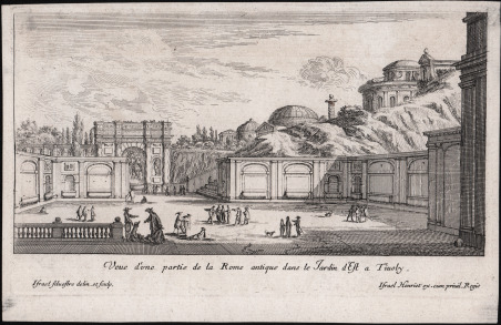 Veue d'une partie de la Rome antique dans le Jardin …