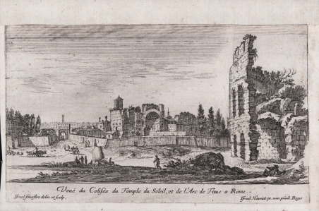 Veuë du Colisée du Temple du Soleil, et de l'Arc …