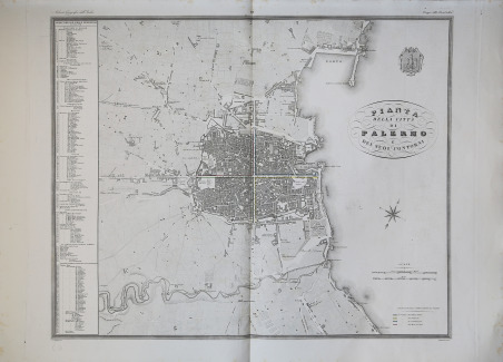 Pianta della città di Palermo e dei suoi contorni