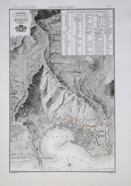 Pianta della Città di Genova