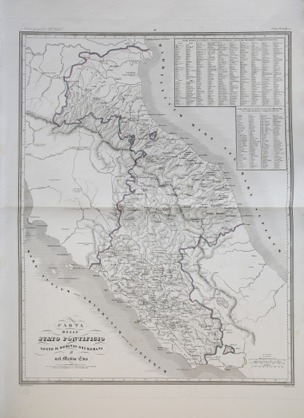 Carta dello Stato Pontificio sotto il dominio dei Romani e …