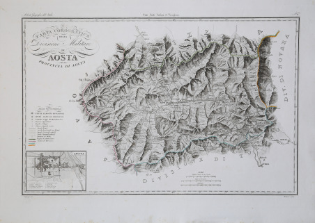 Carta Corografica della Divisione Militare di Aosta