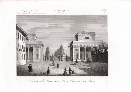 Veduta della Barriera di Porta Orientale in Milano