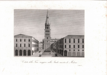 Veduta della Torre maggiore sulla Strada Maestra di Modena