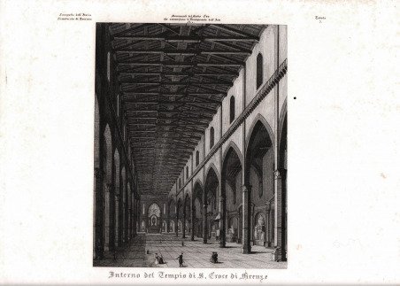 Interno del Tempio di S. Croce di Firenze