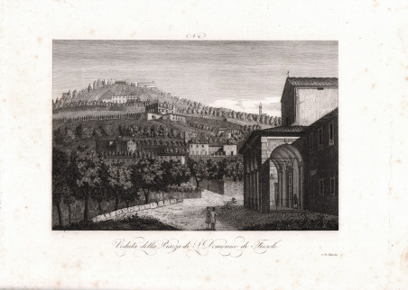 Veduta della Piazza di S. Domenico di Fiesole