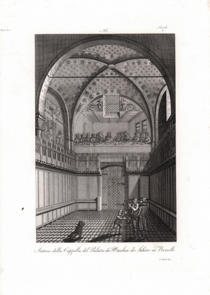 Interno della Cappella del Palazzo dei Marchesi di Saluzzo in …