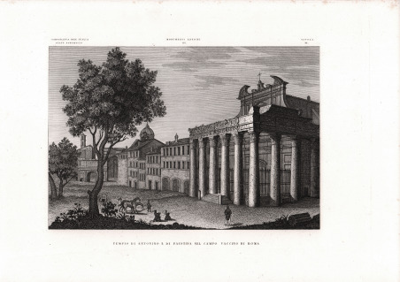 Tempio di Antonino e di Faustina nel Campo Vaccino di …