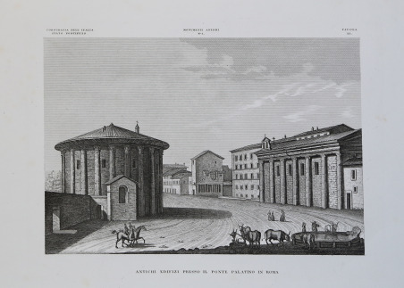 Antichi Edifici presso il Ponte Palatino in Roma