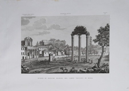 Avanzi di Antichi Edifizj del Campo Vaccino, in Roma