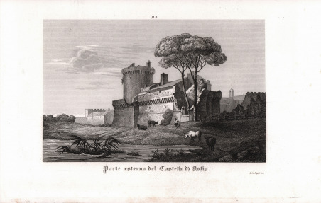 Parte esterna del Castello di Ostia