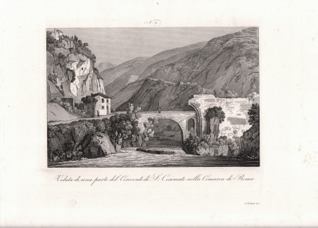 Veduta di una parte del Convento di S. Cosimato nella …