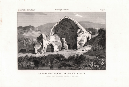 Avanzi del Tempio di Diana a Baia nella provincia di …