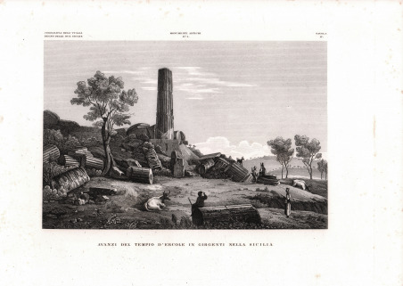 Avanzi del Tempio D'Ercole in Girgenti nella Sicilia