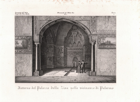 Interno del Palazzo di Zisa nelle vicinanze di Palermo