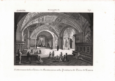 Sotterraneo della Chiesa di Montecasino nella Provincia di Terra di …