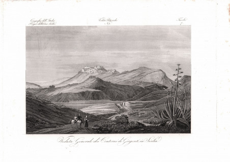 Veduta Generale dei Contorni di Girgenti in Sicilia