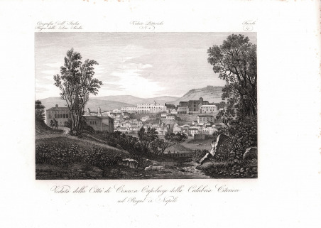 Veduta della Città di Cosenza Capoluogo della Calabria Citeriore nel …