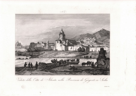 Veduta della Città di Alicata nella Provincia di Girgenti in …