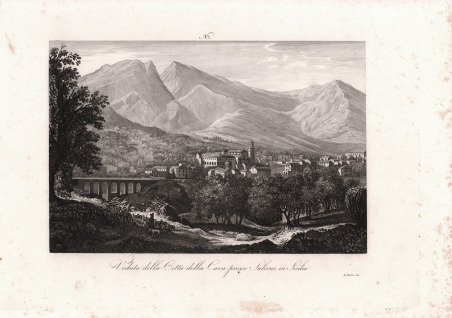 Veduta della Città della Cava presso Salerno in Sicilia