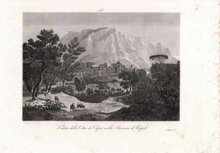 Veduta della Città di Capri nella Provincia di Napoli
