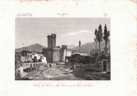Veduta di Fondi nella Provincia di Terra di Lavoro