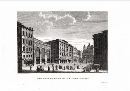 Loggia dei Banchi e Chiesa di S. Pietro in Genova