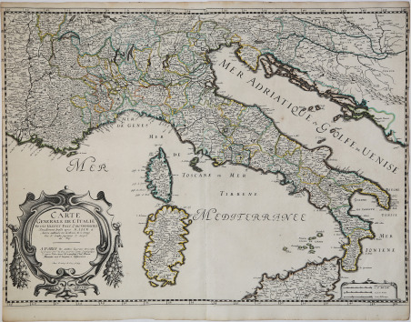 Carte Generale de l'Italie et des Isles et Pays circonvicines.