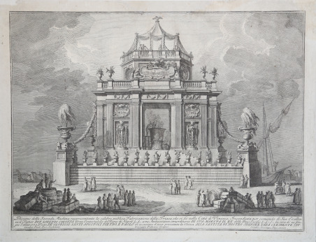 Disegno della Seconda Machina rappresentate la celebre publica Fabricazione della …