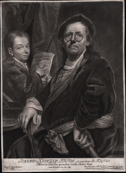 Ritratto del pittore Johann Kupezky e del figlio