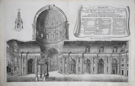 Prospetto et alzata del di dentro della Gran Fabrica della …
