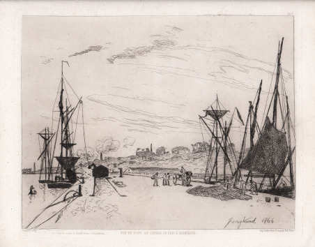 Vue du Port au Chemin de fers a Honfleurs