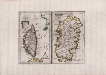 Corsicae Antiquae descriptio auctore Ph. cluverio / Sardiniae Antiquae.