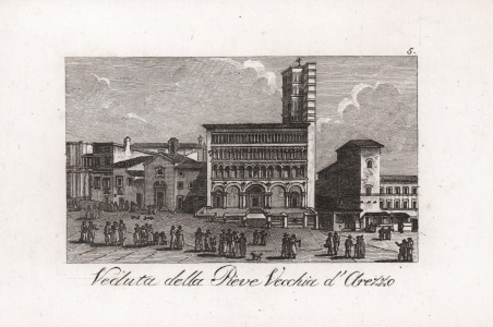 Veduta della Pieve Vecchia d'Arezzo