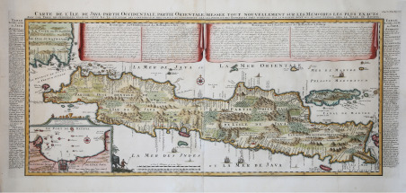 Carte de l'Ile de Java: Partie Occidentale, Partie Orientale.