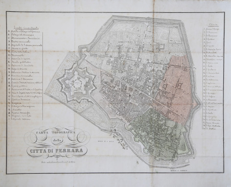 Carta Topografica della Città di Ferrara