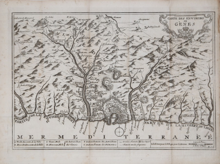 Carte des Environs de Genes