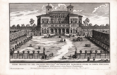 Primo Prospetto del Palazzo dell'Ecc.mo Sig. Prencipe Borghese fuori di …